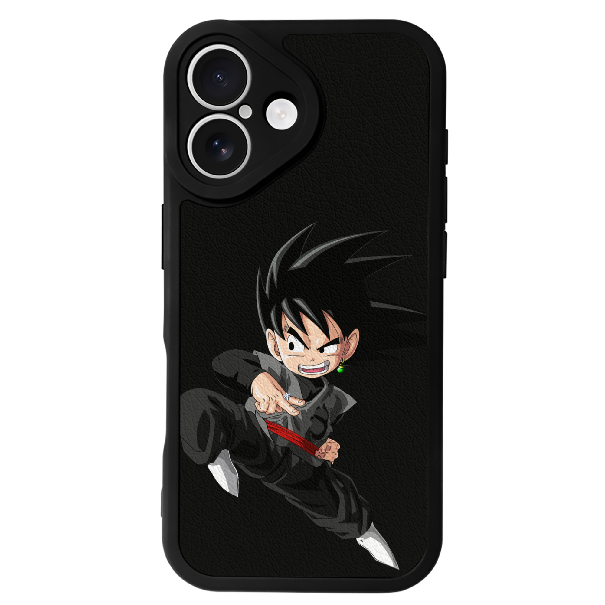 （画像用） ドラゴンボール 孫悟空（そん ごくう）Son Goku カカロット DRAGON BALL Kakarotto 【iPhone 16シリーズ対応】シリコンスマホケース（レザー調） 材質：シリコン